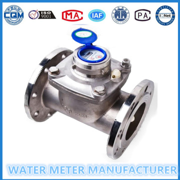 Wet Dial Stainless Steel Water Flow Meter Dn100mm